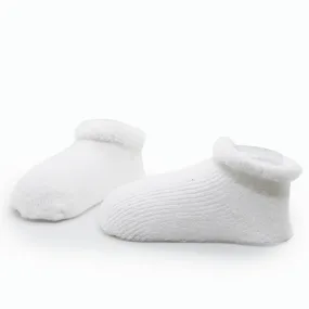 Baby Socks Terry - Pack Of 2 White 0-3M