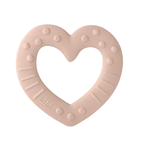 Bibs Baby Bitie Teething Toy Teething Toy Heart Blush