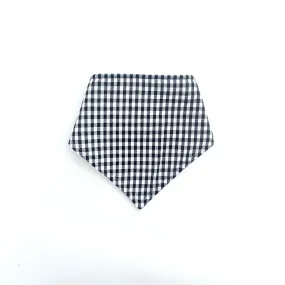 Black and White Check Bandana Bib