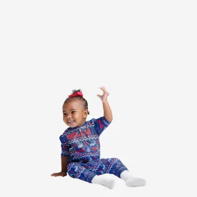 Buffalo Bills Infant Ugly Pattern Family Holiday Pajamas