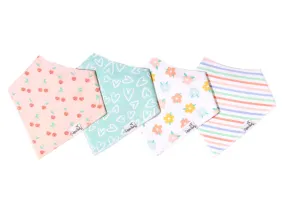 Copper Pearl Bandana Bib Set: Cheery