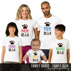 Family Set Shirt - Bear Family