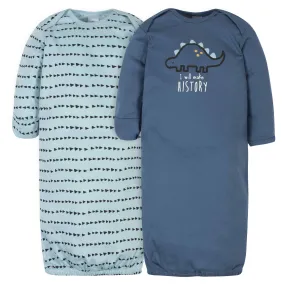 Gerber® 2-Pack Baby Boys Dinosaur Gowns