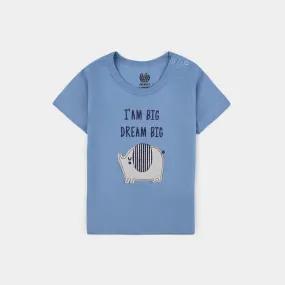 Infant Boys Cotton Interlock T-Shirt Dream-Blue