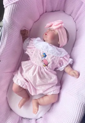 Jemima Puddleduck Two Piece Frilly Romper Set
