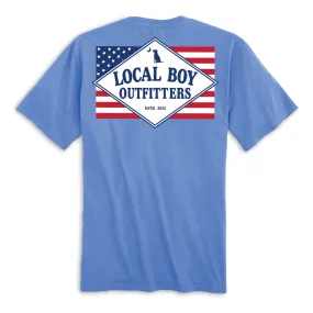 Local Boy Founders Flag America SS Tee