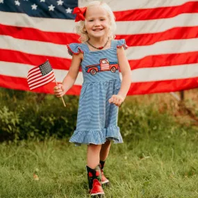 Patriotic Truck Dress (2T-4T)