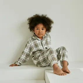 Sweet Dream Pajama in Check Green