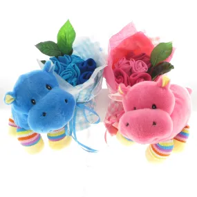 Twins baby bouquet Happy Hippo